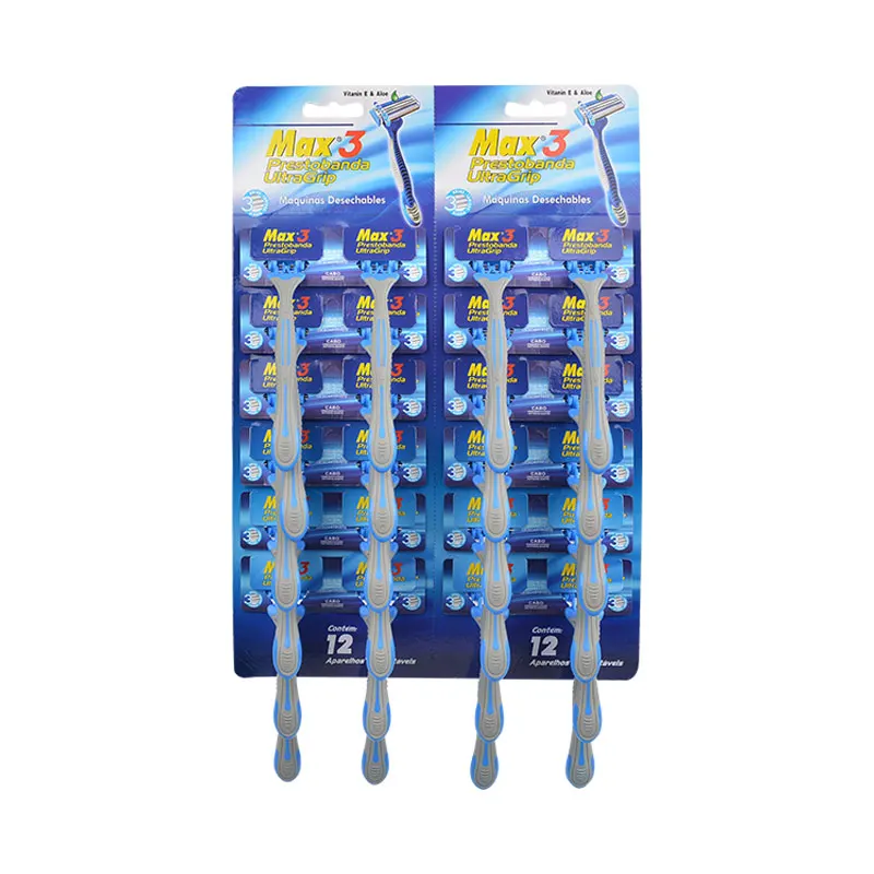 Wholesale razor blades 24 pieces high quality 3 blade razor