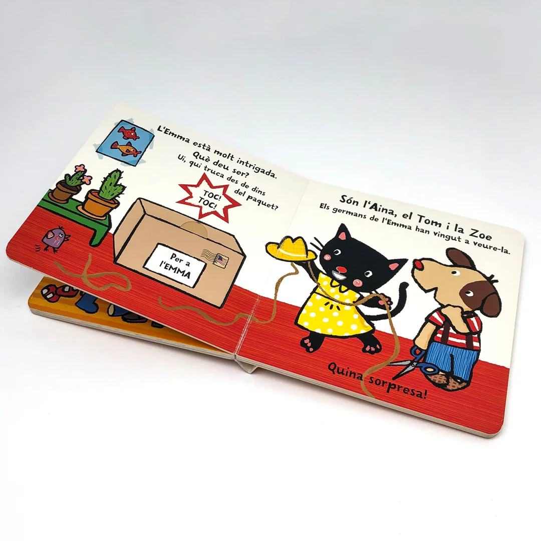 board book with figures