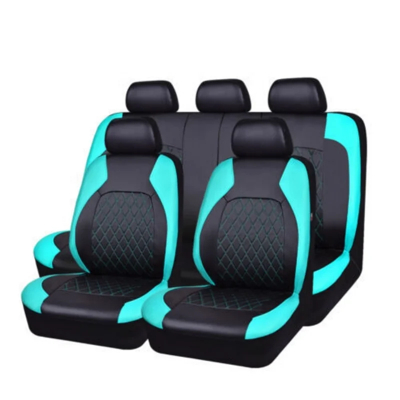 car Interior accessories durability comfortable Washable seat cover cushion  Polyester Diamond Leather  Car Seat Covers Full Set
