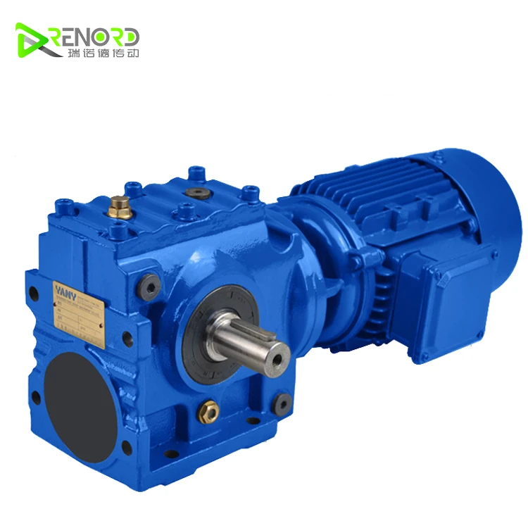 Flange-mounted helical gear units with solid shaft S Series Helical Gearbox Speed Reducer Gearbox