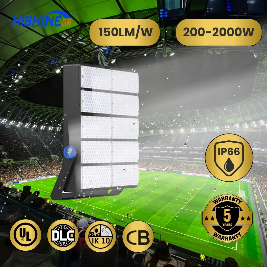 Football Soccer Stadium Sports Field Light IP65 Outdoor Led High Mast Lights Module Smart Flood Light 800W 1000W 1200W