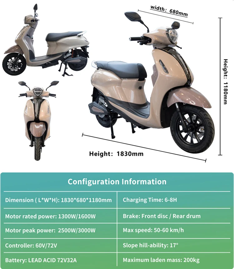 CKD CBU 12-дюймовый Прямая продажа с завода электрический мопед скорость 60 км/ч 2-колесный скутер для взрослых сделано в Китае