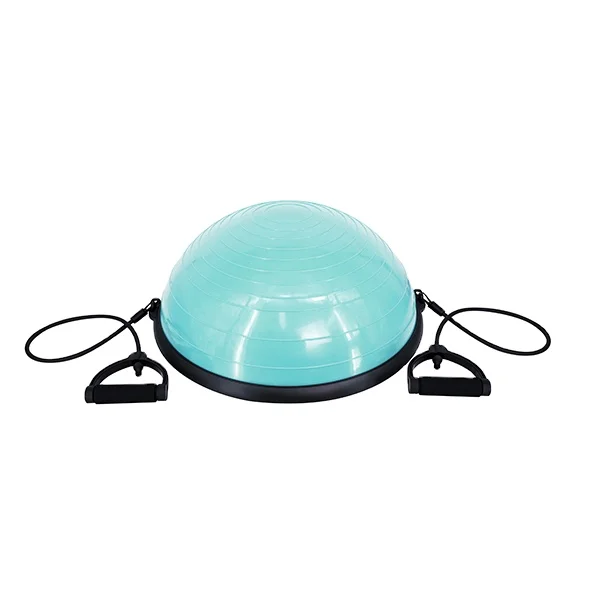 Zhensheng pilates fitness gym half balance ball trainer size 58cm for gym and home use