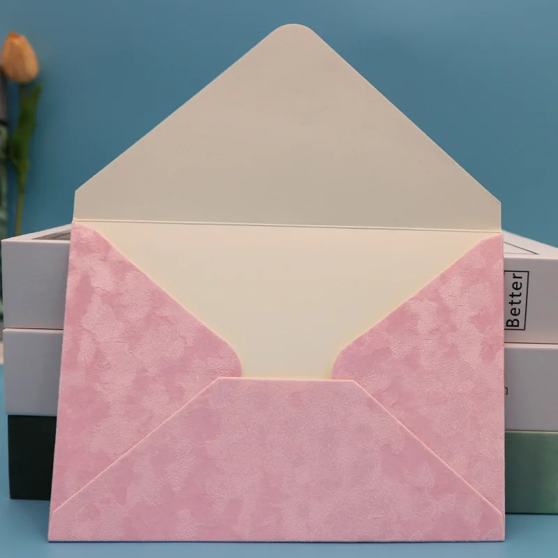 Velvet Envelope Ivory Sublimation Blanks Wedding Invitations Cards Gift Velvet White 5 7 Envelopes