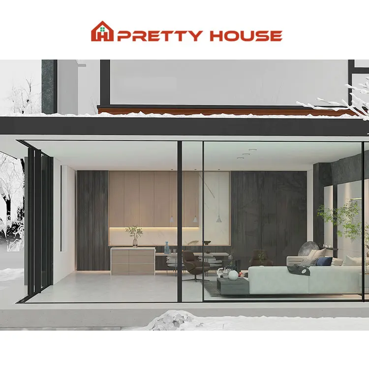 Heavy Duty Big Vision Patio Door Slim Frame Balcony Three Panel Aluminum Sliding Glass Door Philippines