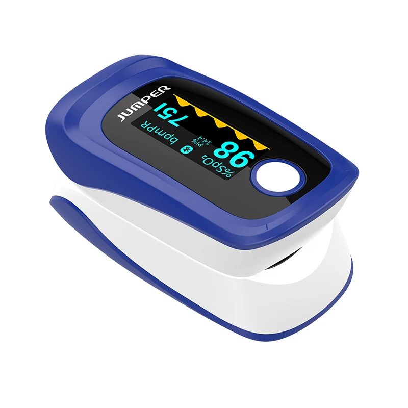 Handheld Portable Digital Blood Oxygen Fingertip Pulse Oximeter with wireless app