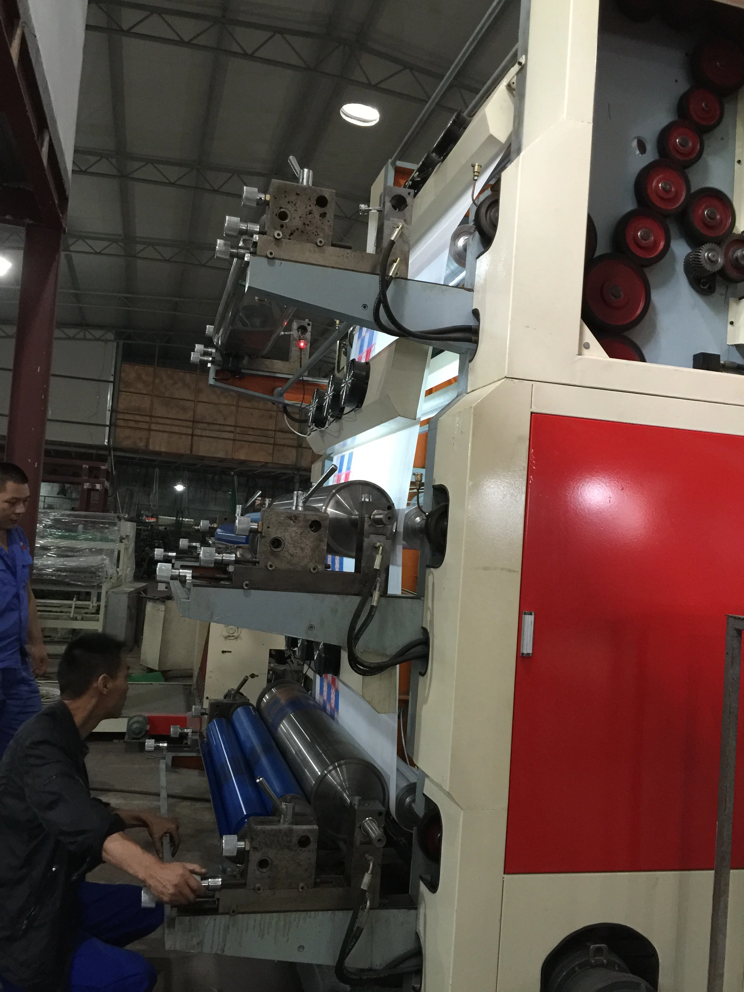 Non woven bag 2 4 6 colour printers flexo printing machine