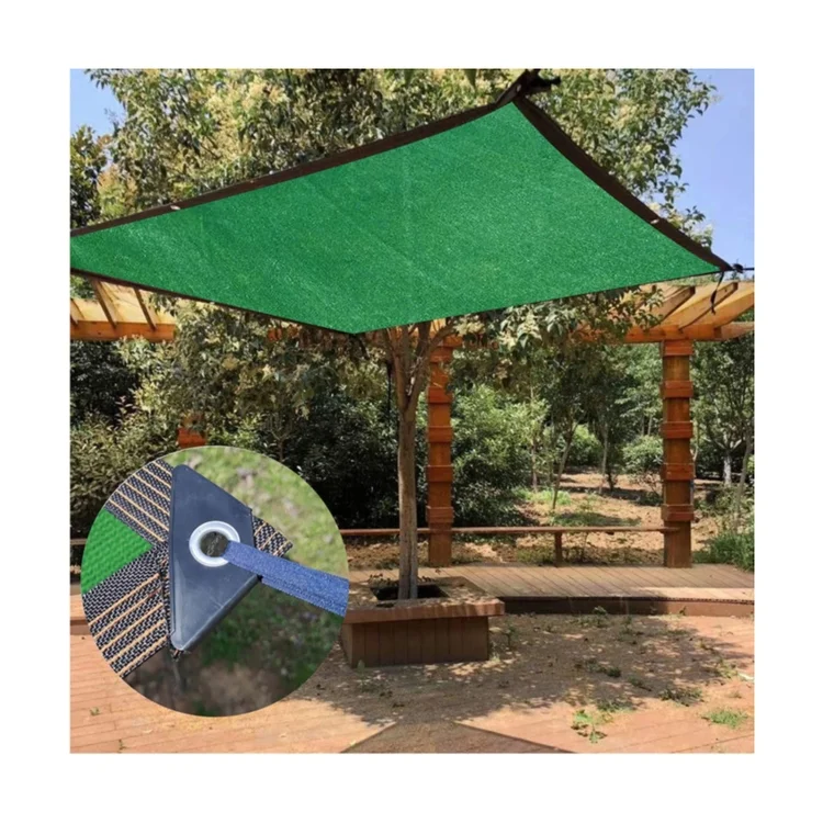 Hot selling HDPE fabric cloth  product  patio sunblock cloth outdoor sun shade net garden shade sail with grommets