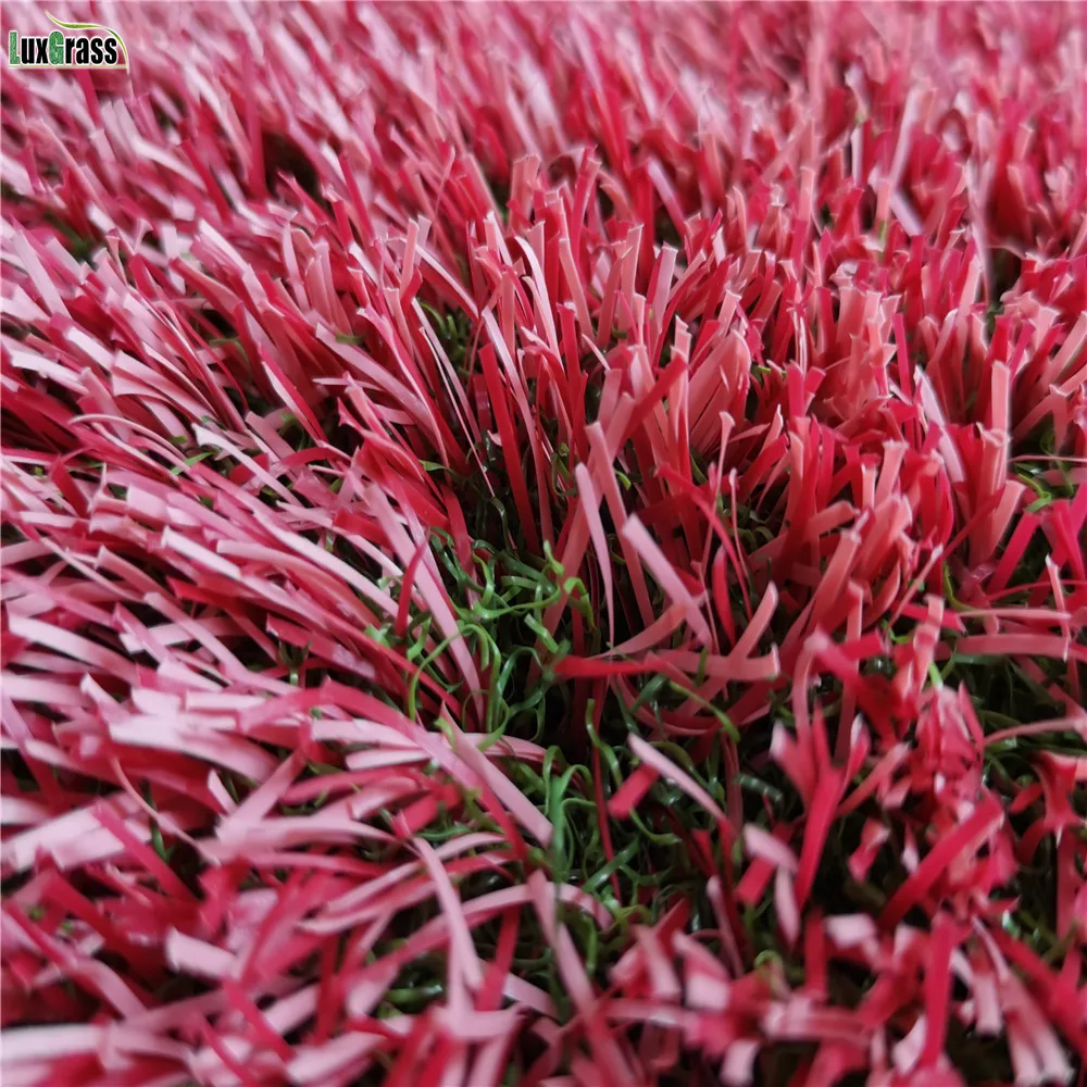 Pink Carpet Tiles Interlocking Artificial Grass