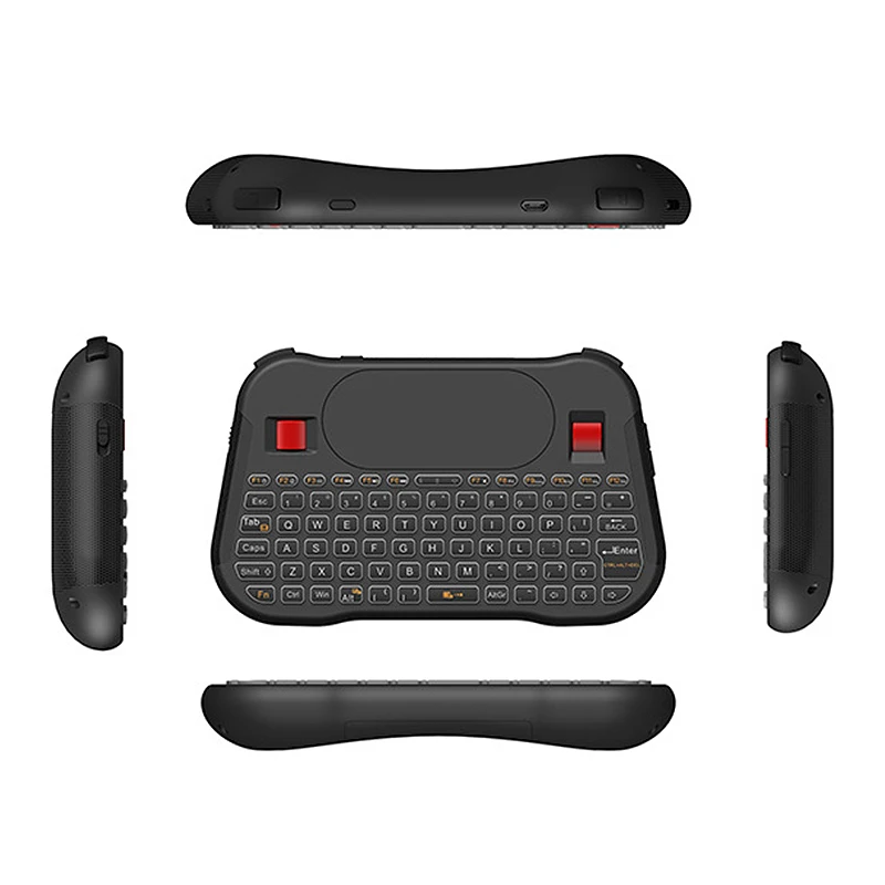 Latest Portable 2.4GHz Computer 7 colors switchable backlight Mini Trackball Wireless Keyboard and mouse for Laptop