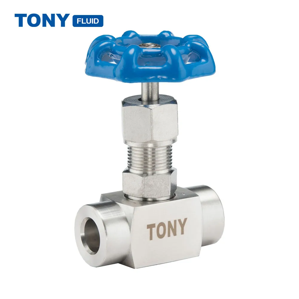 
TONY Stainless Steel Needle Valve High Pressure Female Thread Gauge Needle Valve Hydraulic Needle Valve 