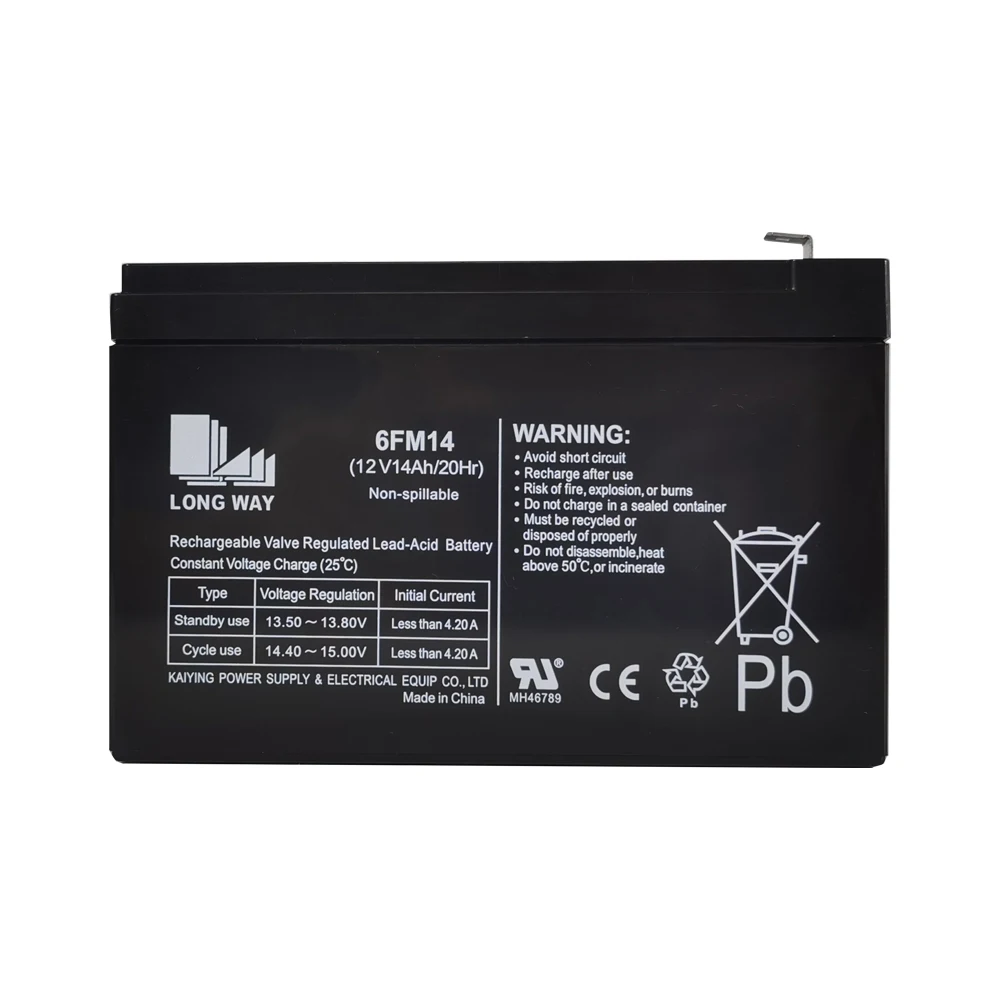 Jump-starter Series 12V14ah 6FM14  Maintenance Free Power AGM Lead Acid Battery