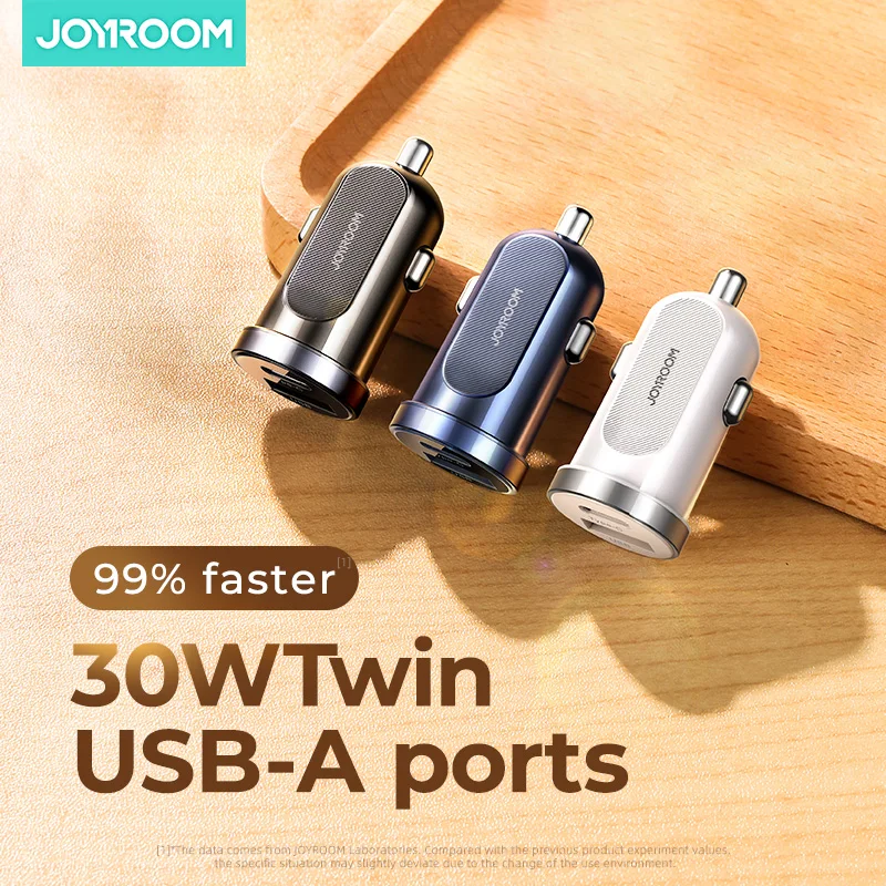  JOYROOM 2 Type-c PD порты 30 Вт Супер Мини Автомобильное зарядное устройство с двумя USB-C автомобильное для iPhone Samsung iPad