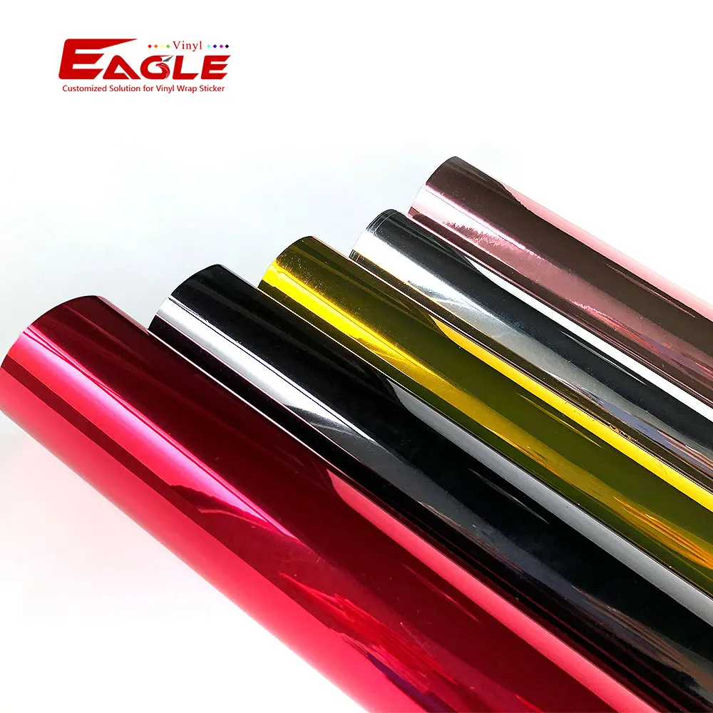 Factory Prices DIY Craft Holographic Chrome Metallic Rainbow PVC Self Adhesive Cutting Vinyl For Cutting Plotter