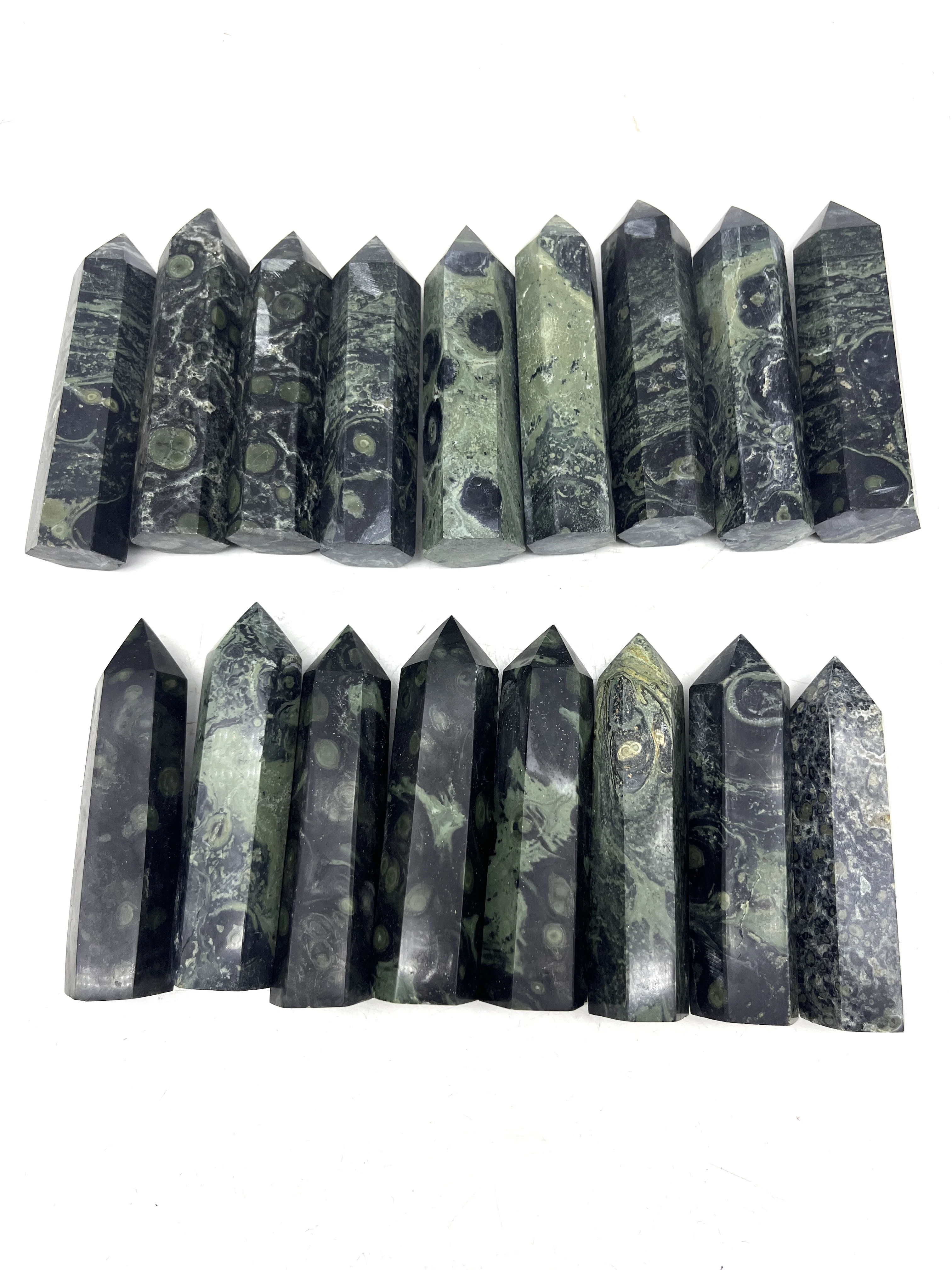 Натуральный kambaba jasper point для продажи хрустальный драгоценный камень хороший подарок оптом