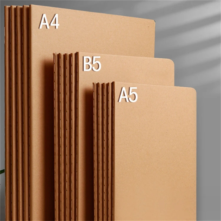 Kraft Paper Notebook A4 Car Line Book Custom B5 Student Notes Diary Book A4 Notebook Custom LOGO