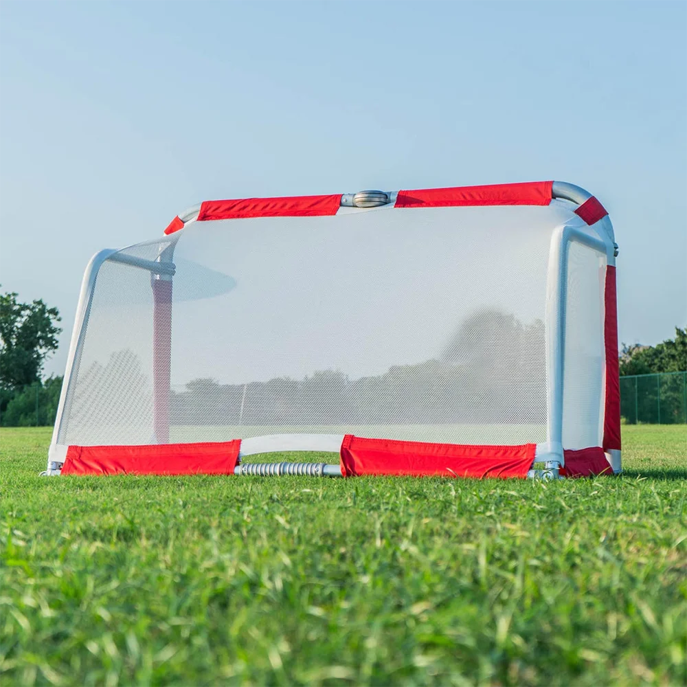 Highly durable and portable mini foldable soccer goal which can be easily lifted and carried by one person