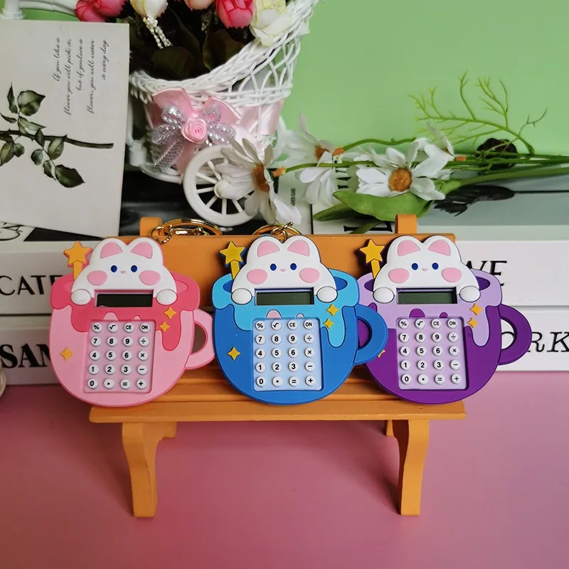 School Stationery Calculator Keychain Cartoon Cute Maze Game Multi functional Accessories Pendant Student Calculator Wholesale