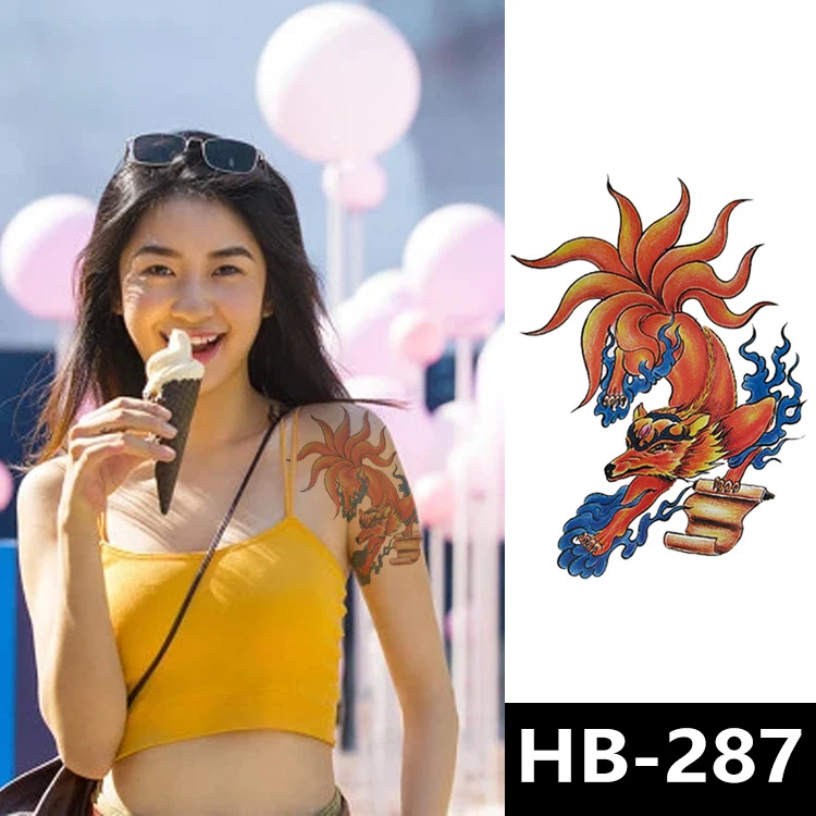 HB series hot sale fashionable sexy men women girl body art colorful waterproof temporary tattoo stickers