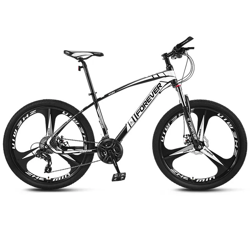 Man And Women 21,24,27 Speed New MTB Disc Brake 26 Inch Bicycle Durable Road Mountain Bike With 3 Spoke