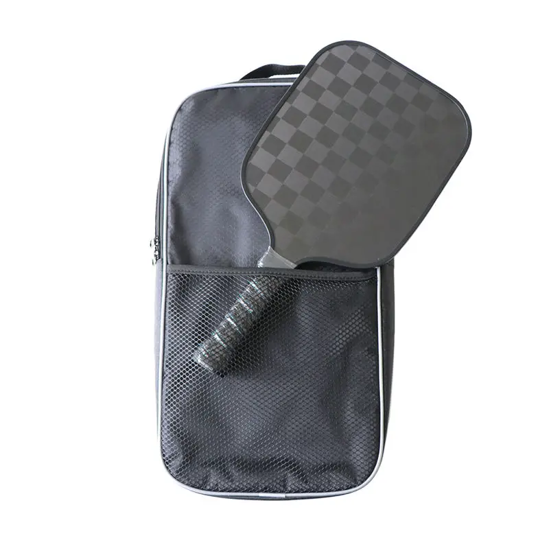 Amazon hot selling custom design raw graphite 3k 12k 18k carbon face 10mm 13mm 16mm honeycomb PP pickleball paddle set