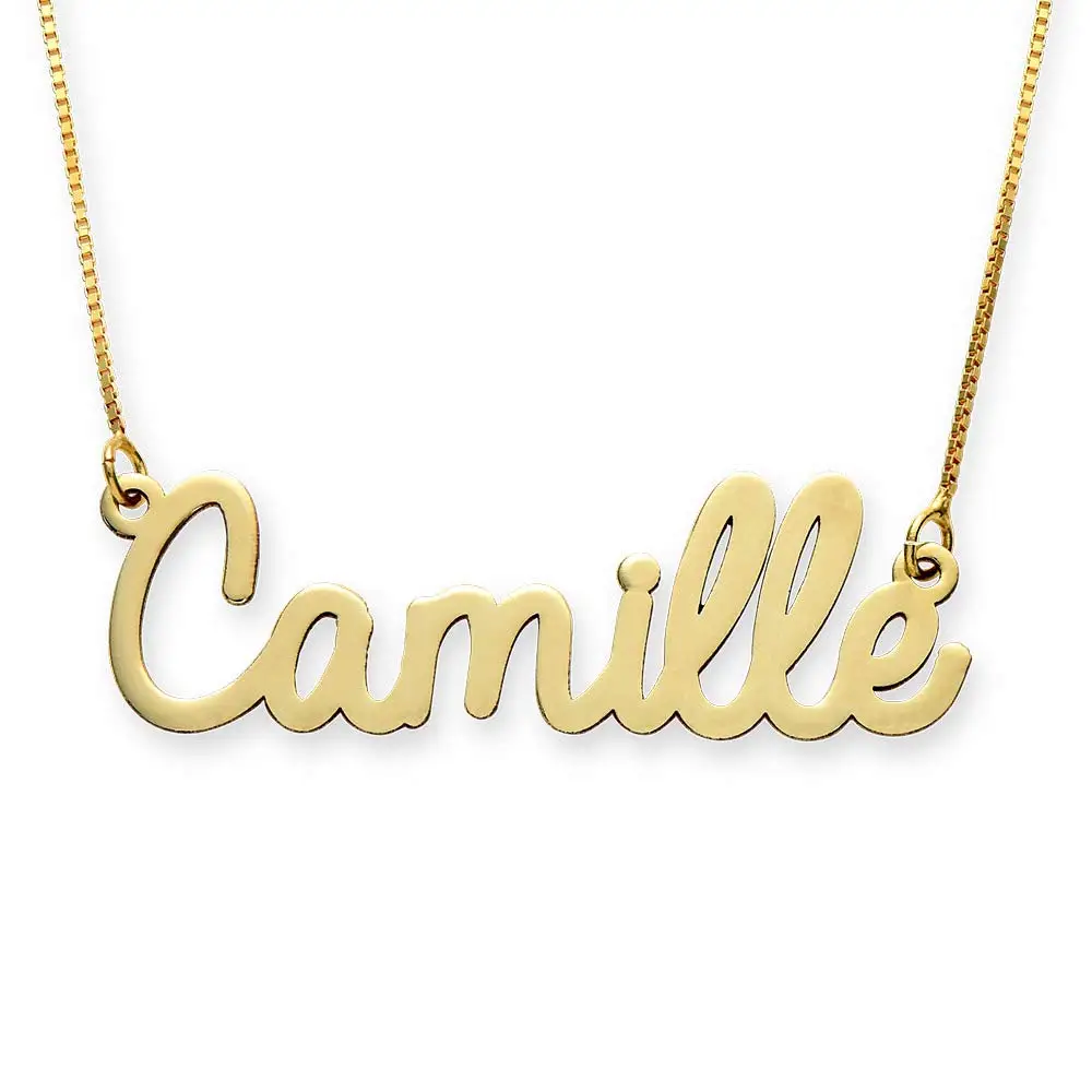 Personalized Cursive Name Pendant Necklace CustomJewelry