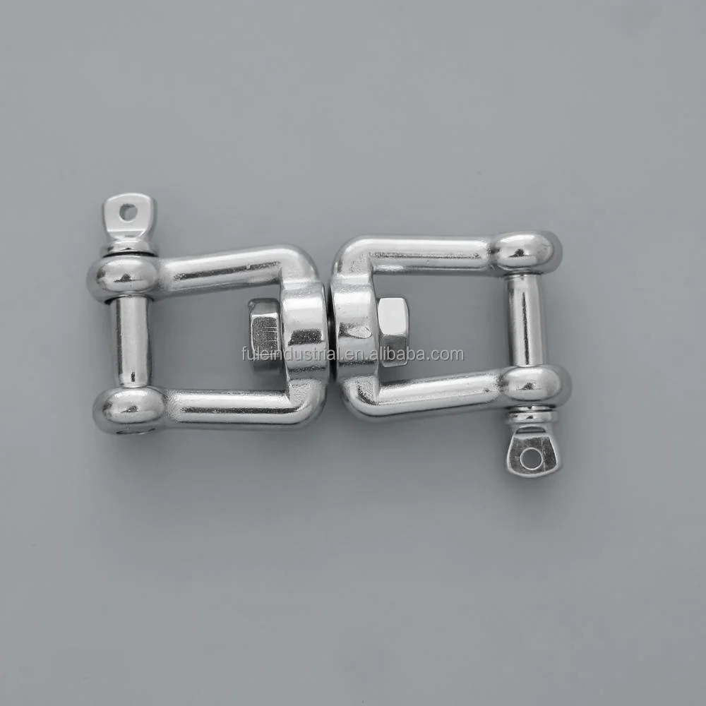 Manufacturer Stainless Steel Chain Link Shackle Connector Rigging Other Hardware Fittings Double Ended Swivel Jaw & Jaw Shackles