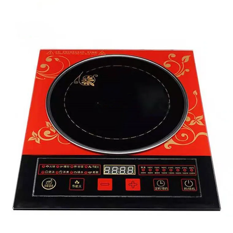 Hot sales wholesale 2200W Induction Cooker Plates Induction Hob Commercial Crystal Plates Induction Cooktop Cooker Electric