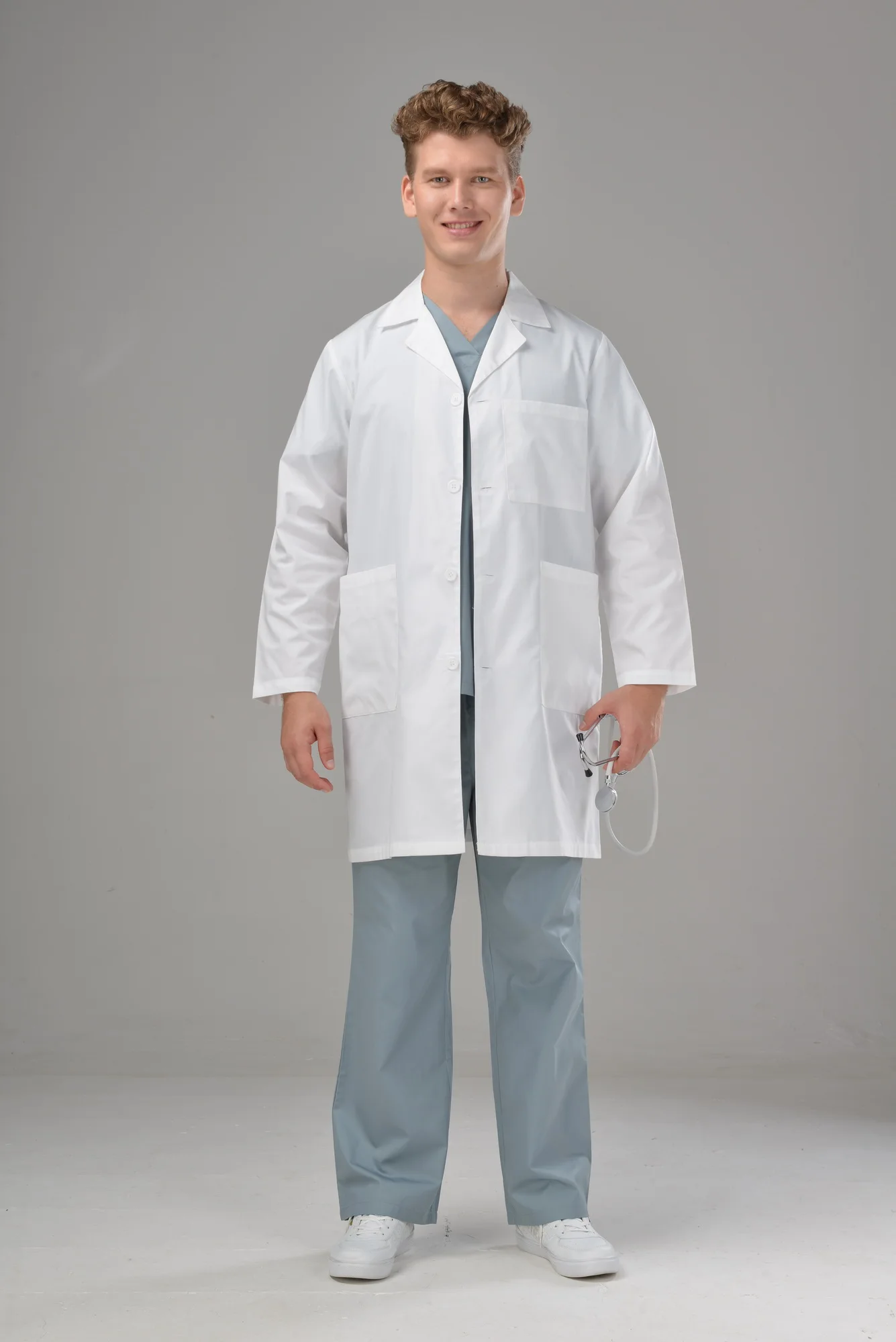 hospital use uniform white doctor lab coat
