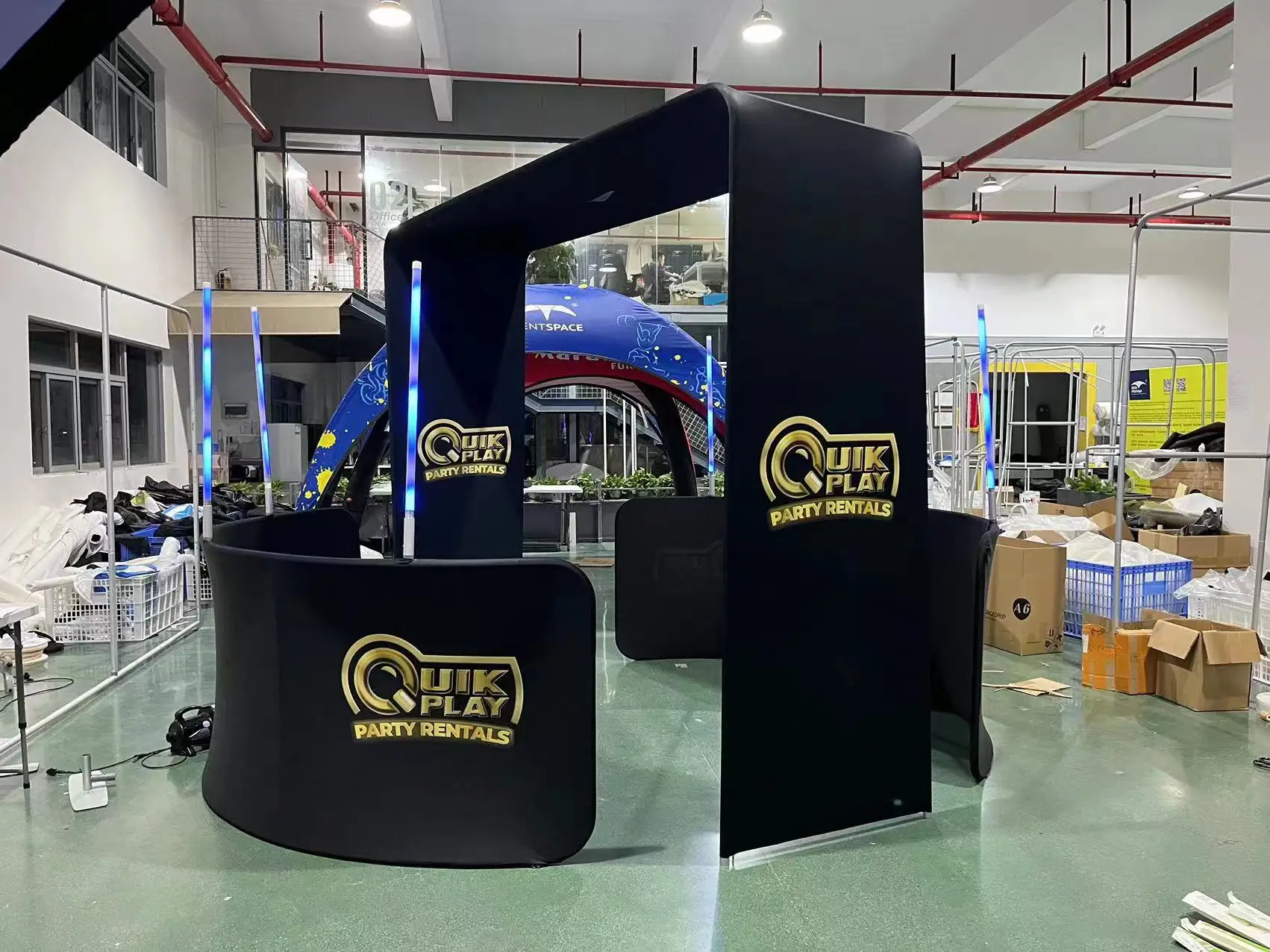 Jeetop 360 Overhead Photobooth MachinSelfie Photo Booth Kiosk 360 Top Spinner,Wedding Party 360 Degree Video Booth