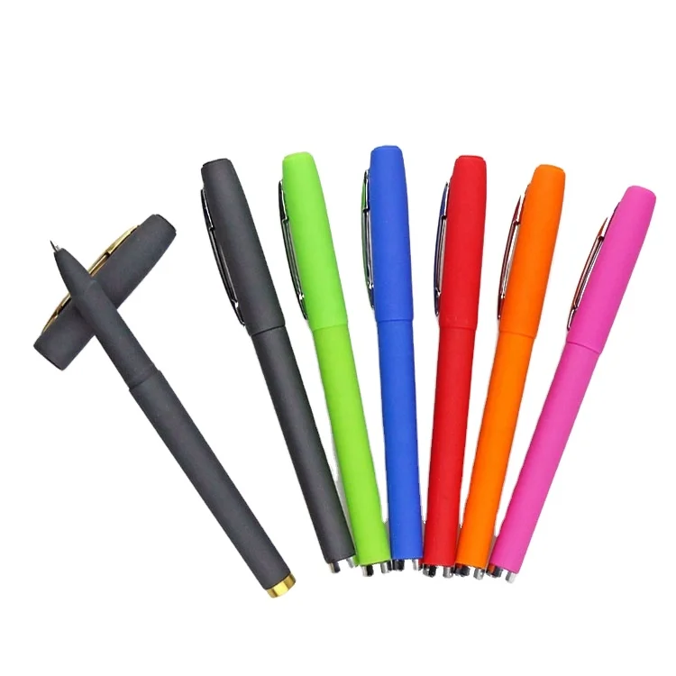 Advertising Customized Logo Innovative Classic Black Plastic Ballpoint Pen for Company