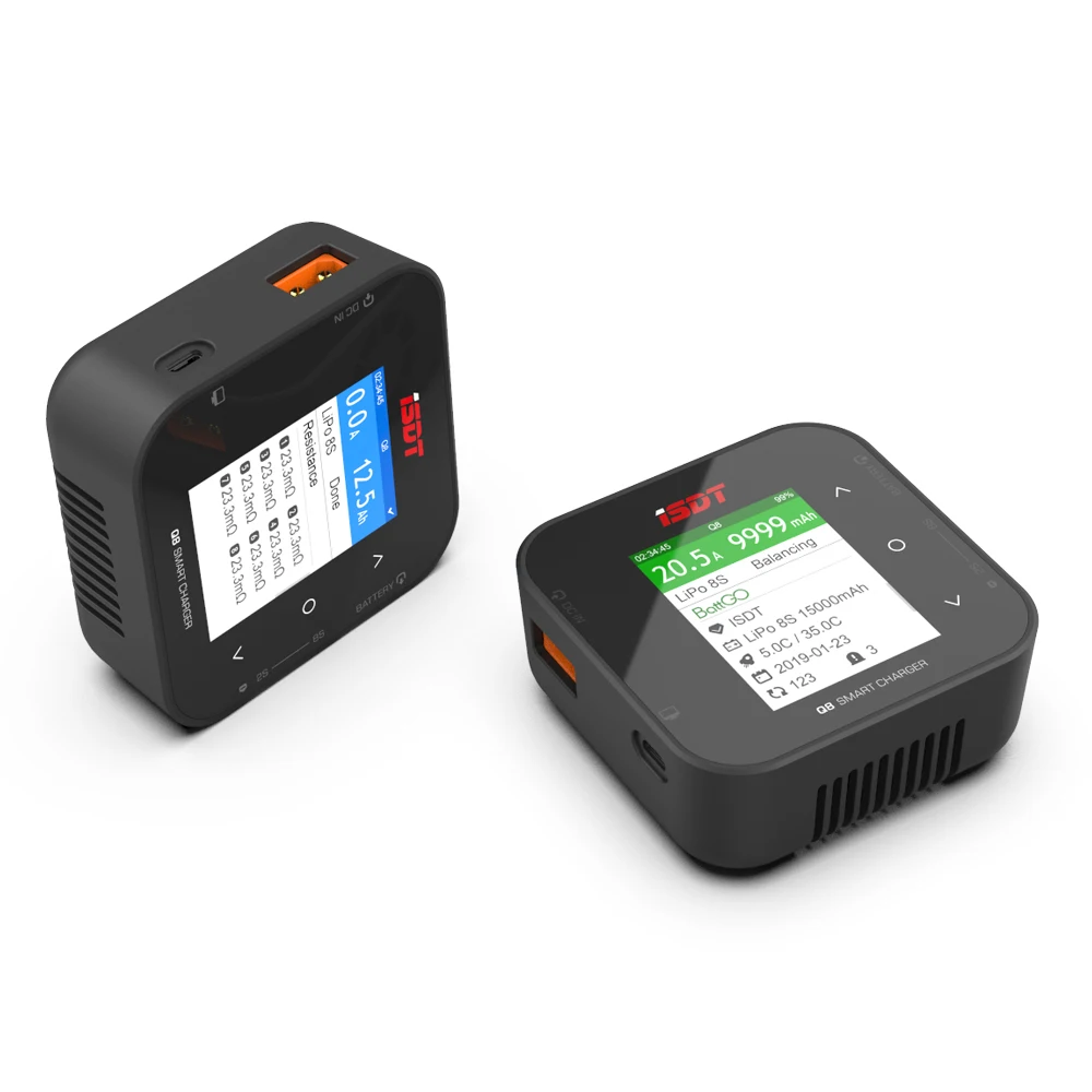 ISDT Air8 500W 20A 15W 1-8S High Power Smart Battery Balance Charger for Li-Po Li-Hv Li-Ion Li-Fe NiMH Ni-Cd Pb Battery