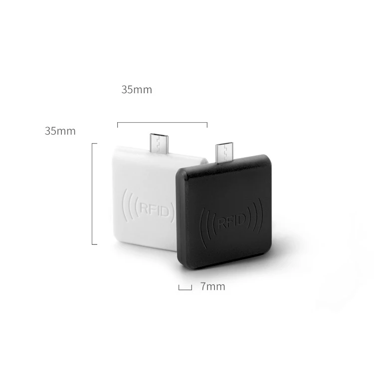 Android Mobile RFID IC Card Reader Square NR65C Suitable For NFC213 Mifareclassic 1k Chip For Payment