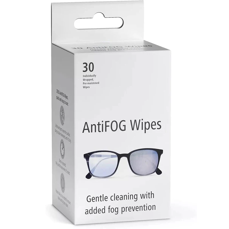 Disposable Pre Moistened Anti Fog Glasses Lens Cleaning Wipes For Eyeglasses