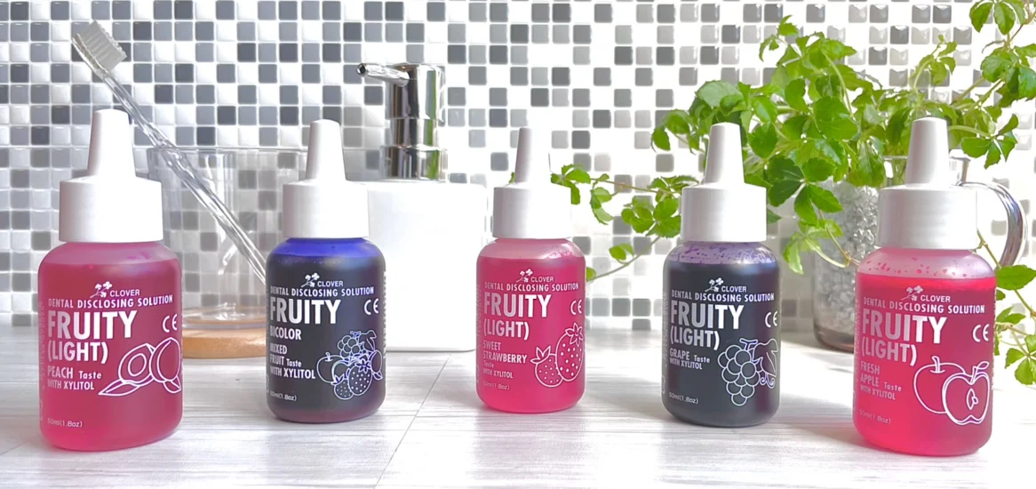 Dental plaque test Japan simple portable travel dental oral care plaque remover kit dental plaque test