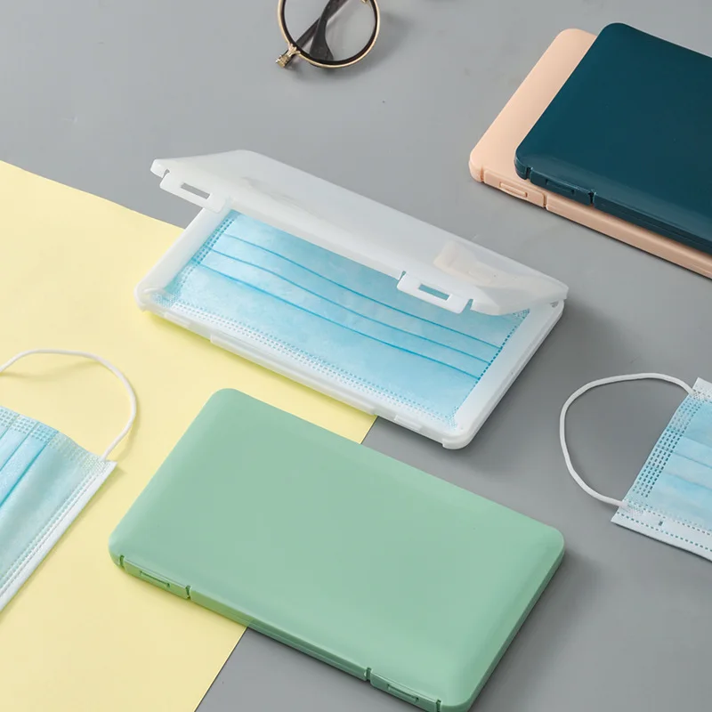 New Arrival Mini Portable Plastic Mask Storage Box Mask Case  Outdoor Used Personal Protective Equipment Face Mask Storage Box