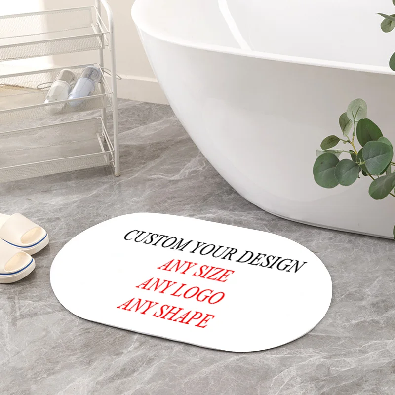 DIY Absorbent Mat Bathroom Shower Mats OEM Anti-slip Durable Floor Mat