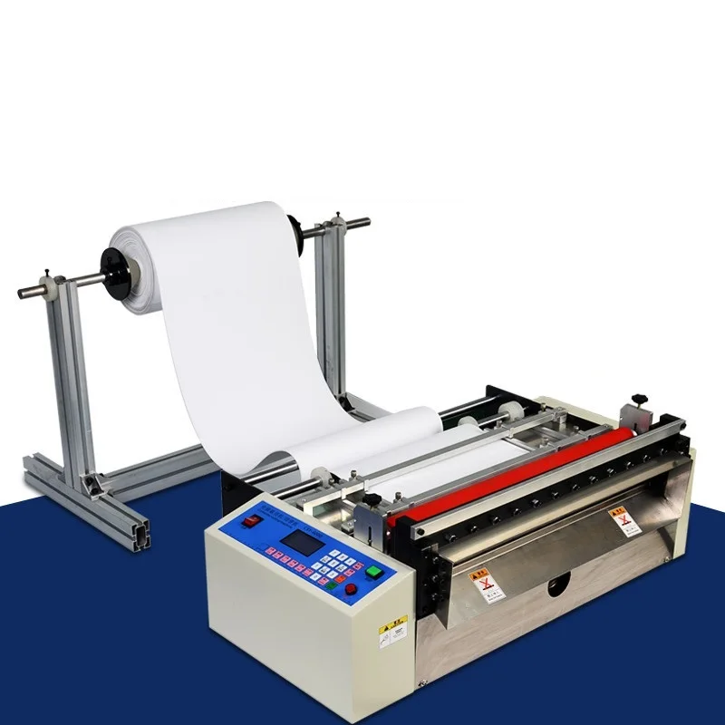 Automatic Roll To Sheet PVC PET Film Nonwoven Cloth Paper Fabric Label Cutting Cutter Plastic Roll Machine cutting machine