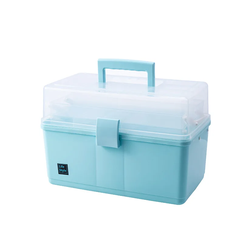 Family Emergency Kit Medicine Chest Portable First Aid Kit Storage Box Plastic Multi-Functional Medicine Chest Container