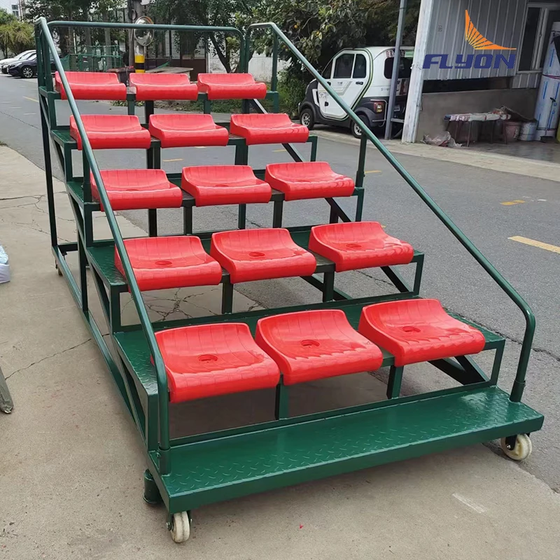 Aluminum Portable Soccer Baseball Football Players Substitute Bench Team Shelter Seats Outdoor Stadium