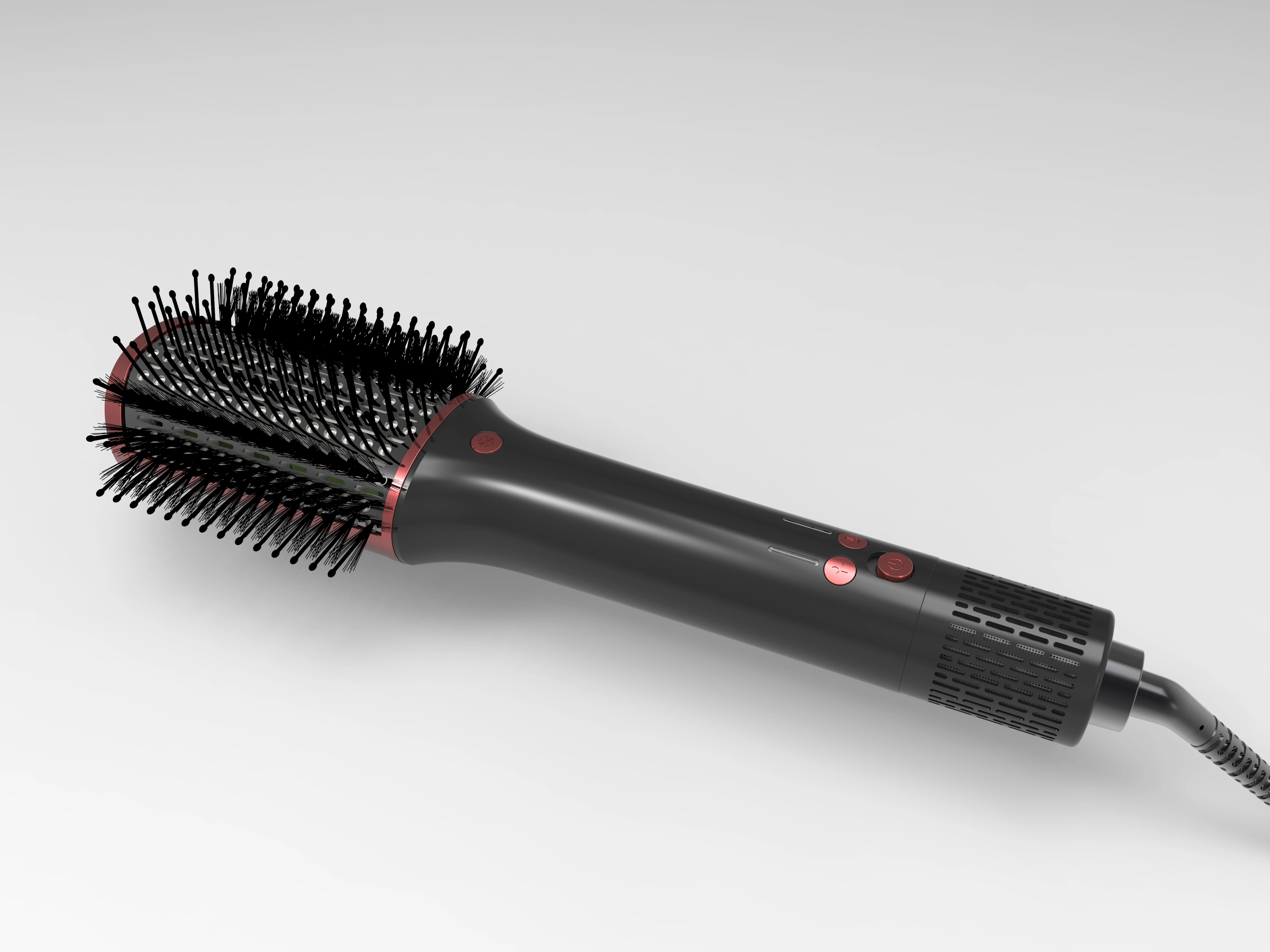 Hair Curler Hot Air Brush 4 In 1 With Ion Generator For Fine Ceramic