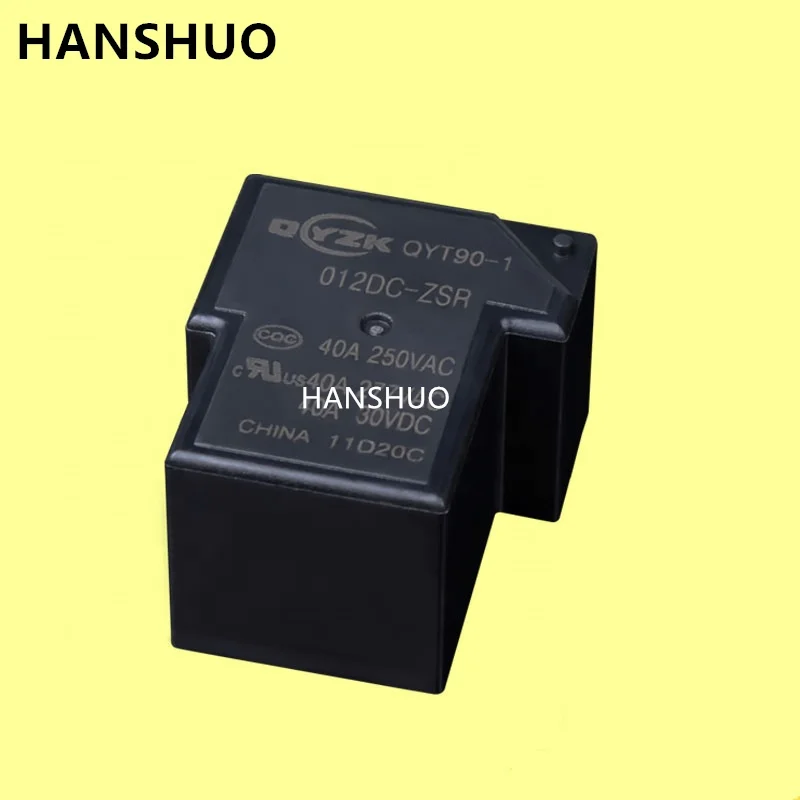 Laod 40AMP 250VAC 40A 30VDC 5 Pins 0.9W coil 12VDC SPDT relay Alternative to SLA-05VDC Power Relay for T Shape Refrigerator