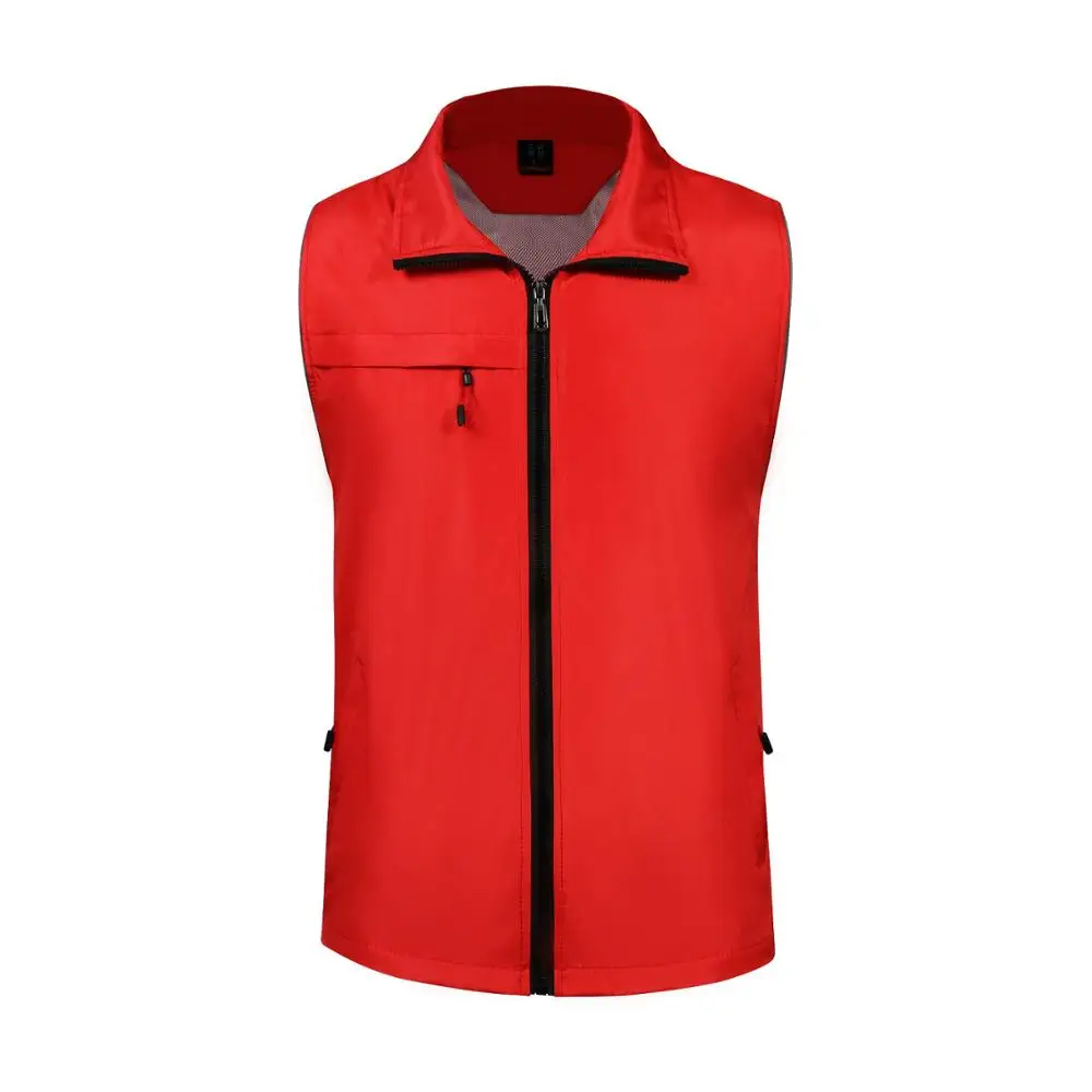 Новое поступление, композитный жилет с двойными манжетами и карманами, светоотражающий жилет