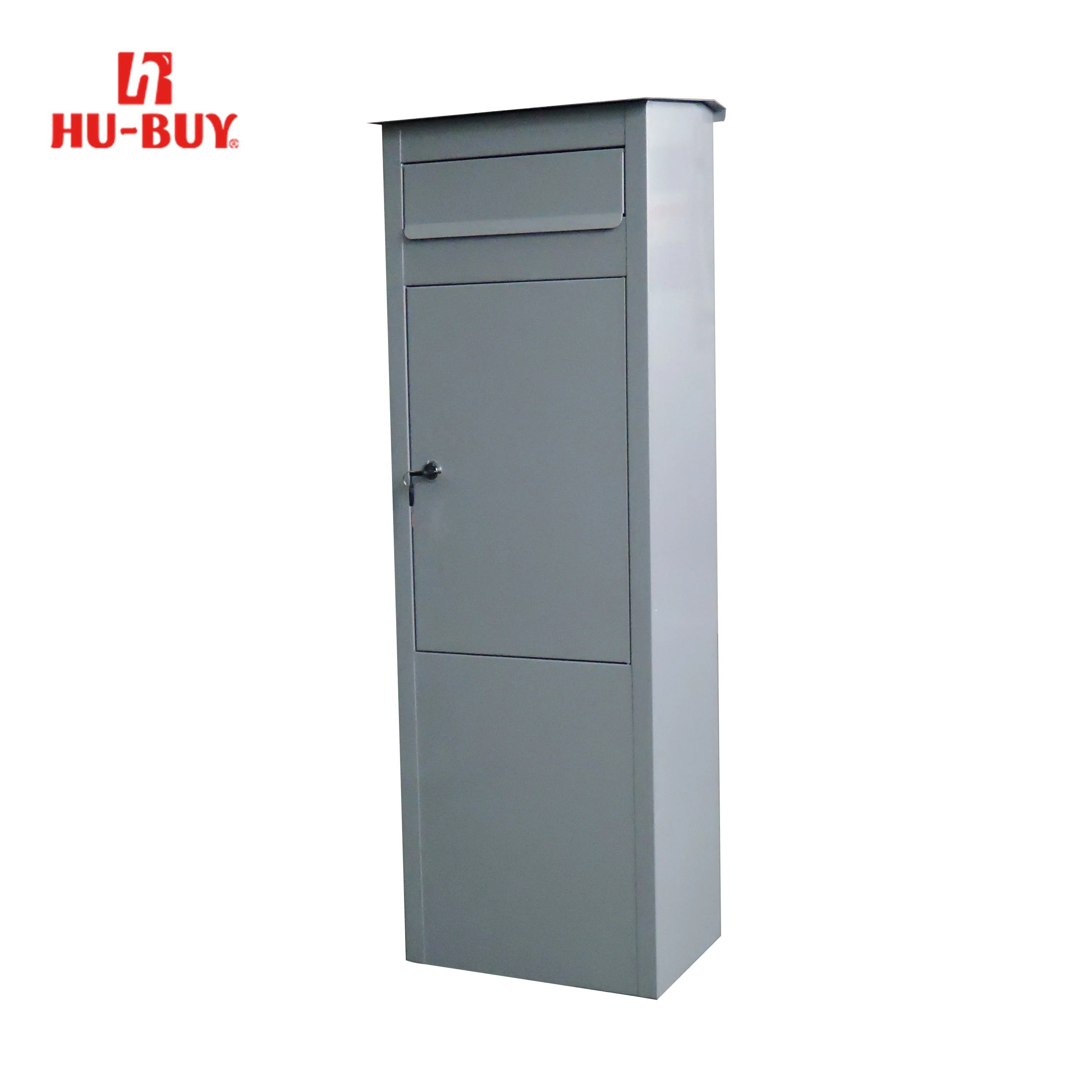 New Modern Design Large Capacity Standing, Galvanized Package Letter Dual Purpose Parcel Drop Mailboxes Packaging