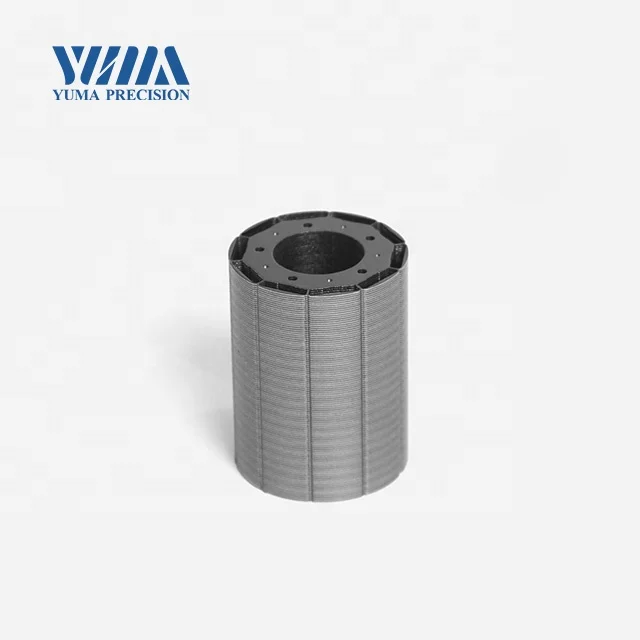 OD77mm Professional custom and product High precision motor rotor and stator laminated iron core for Machine tool motor
