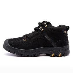 High quality outdoor sneaker rubber sole safety waterproof climbing sports trekking trainers tennis solomon hiking shoes for men
