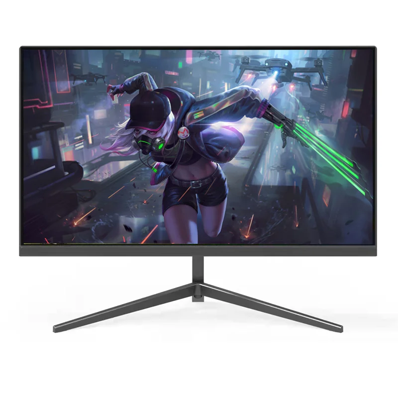 Qihui Gaming Monitor Free Sync with 144hz 27 inch frameless LED 24 inch replacement tv screen lcd gaming pc computer monitor