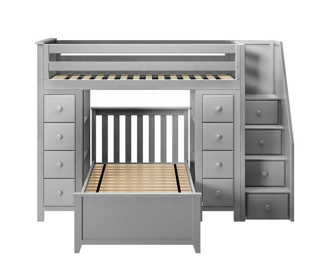 Promotion best selling cheap wooden kids bunk bed