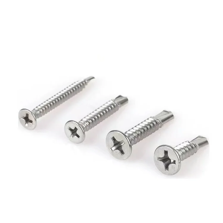 Stainless Steel Factory SS304 410 CSK Phillips Countersunk Head Self Drilling Screw