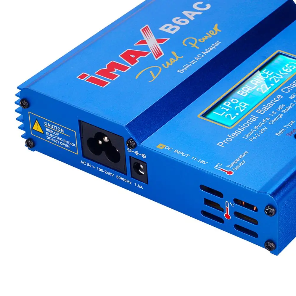 HTRC IMAX B6AC 80W 6A airsoft  Lipo Battery Balance Charger Discharger Dual Power Lipo Nimh Nicd Charger With Digital LCD Screen
